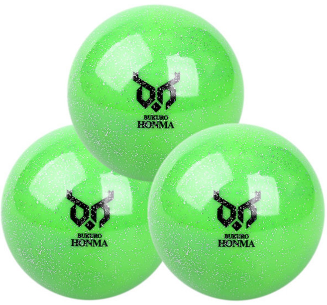 부쿠로혼마 갤럭시 고반발 비거리 파크 골프공 3피스, 그린, 1개입, 3개