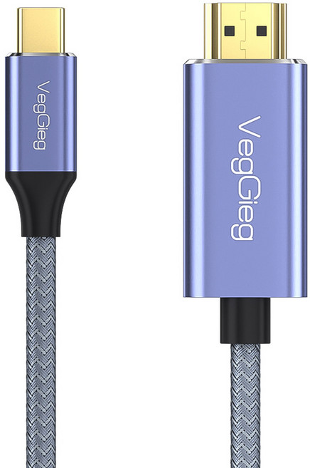 VEGGIEG 4K高畫質Type-C轉HDMI轉接線 2m, W-Z625, 1條