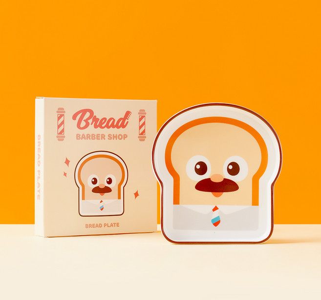 데이니즈 이발소 간식접시 171 x 148 x 23.5 mm, 브레드, 1개, 혼합색상