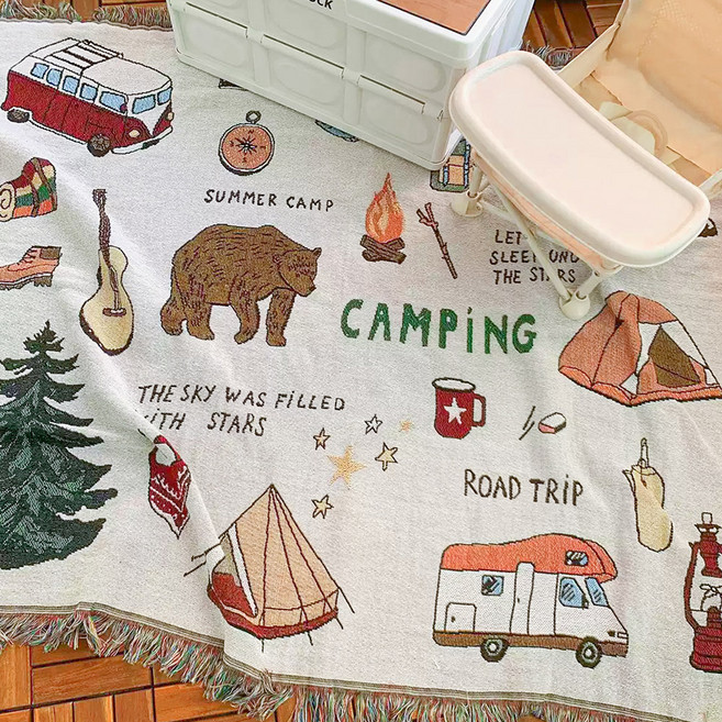 Wild Camp 感性露營地毯, 多色