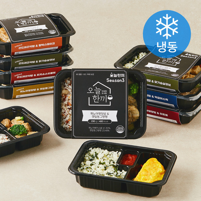 오늘한끼 시즌 3 6종 x 2p 세트 (냉동) 2.77kg, 1세트