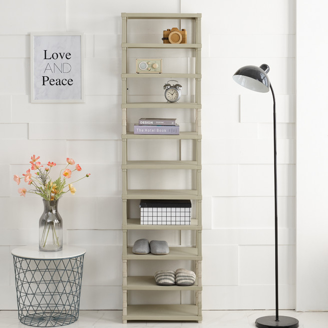 조은세상 비비안 다용도 선반 11단, 그레이