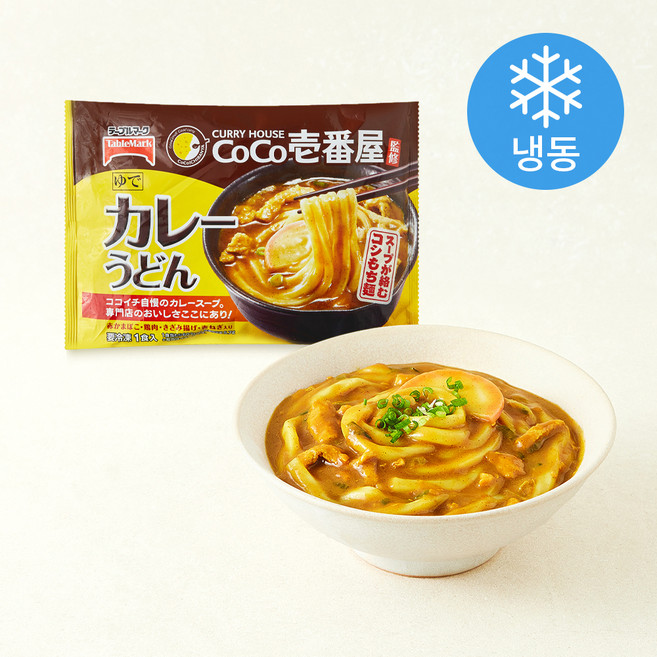 테이블마크 코코이찌방야 카레우동 (냉동), 347g, 1개