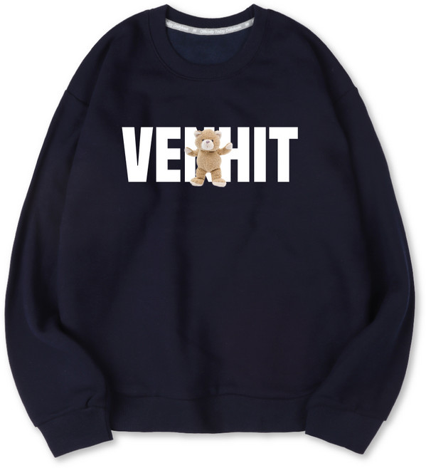 벤힛 댄싱베어 세미 오버핏 특양면 빅사이즈 맨투맨