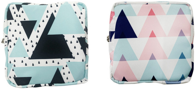 더해피앤 생리대 전용 cotton 파우치 2종 세트