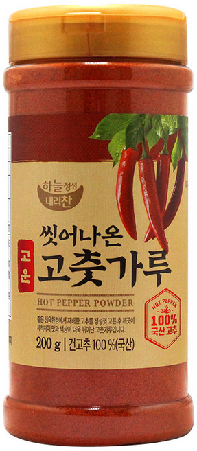 Han saeng 細辣椒粉, 200g, 1罐