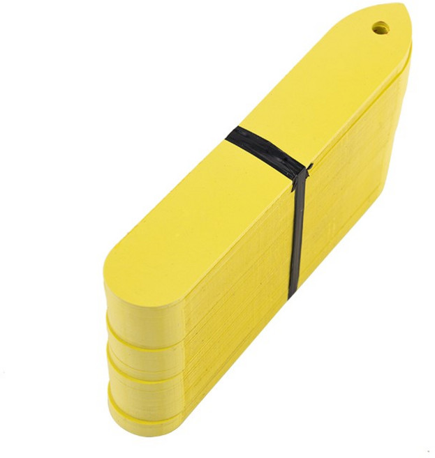 화분 이름표 바닥이 둥근 100p, 08 옐로우