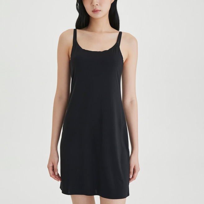 JAJU 여성용 냉감 노라인 원피스 슬립