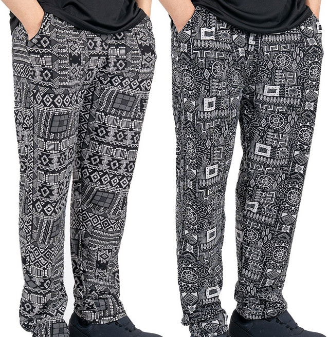 럭키베어 남성용 여름 작업복 몸빼바지 2종 세트