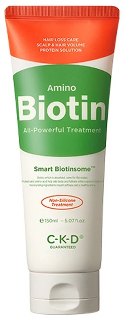 씨케이디 아미노 비오틴 올파워풀 헤어트리트먼트, 150ml, 1개 - 쿠팡