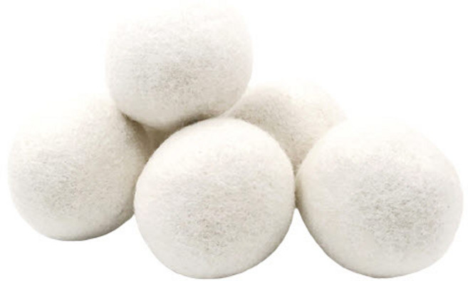 바이두루 세탁 건조기 양모볼, 6개, 1개입