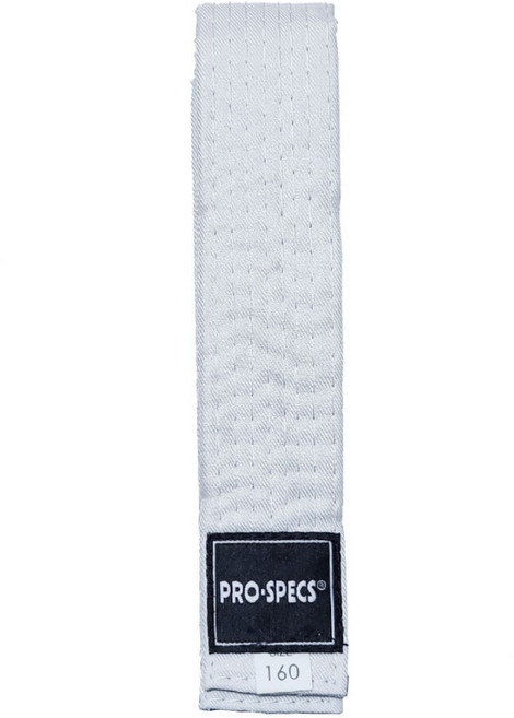PRO-SPECS 跆拳道腰帶, 白色, 1個