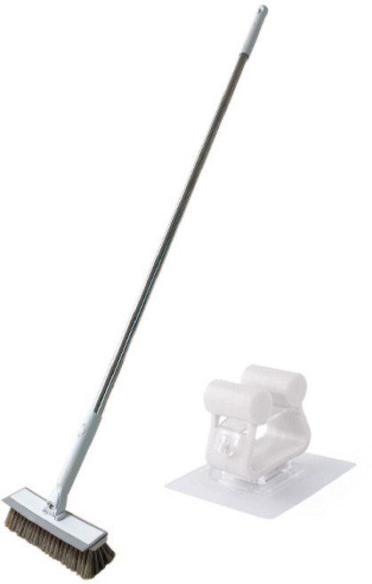 핌 스퀴지 롱 밀대솔 + 이지 벽걸이 세트, 혼합색상, 1세트