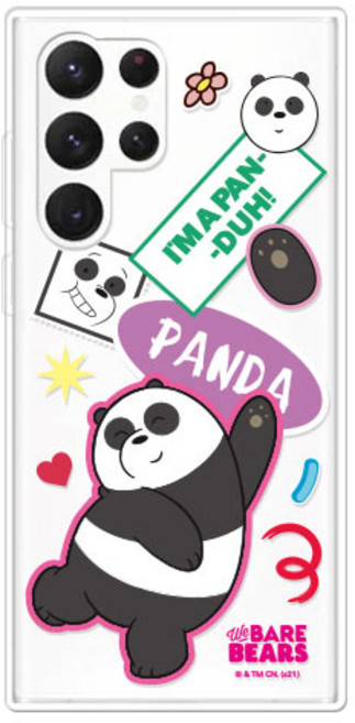 코쿼드 위베어베어스 빅스티커 클리어 휴대폰 케이스