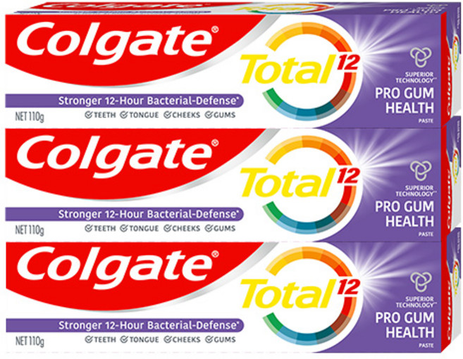 콜게이트 토탈 프로검 헬스 치약, 3개, 110g