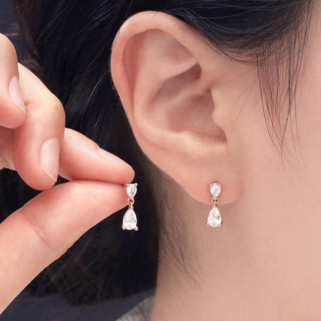 라울스톤 여성용 14K 골드필드핀 엠마 데일리 심플 진주 귀걸이 4 x 13 mm JT305