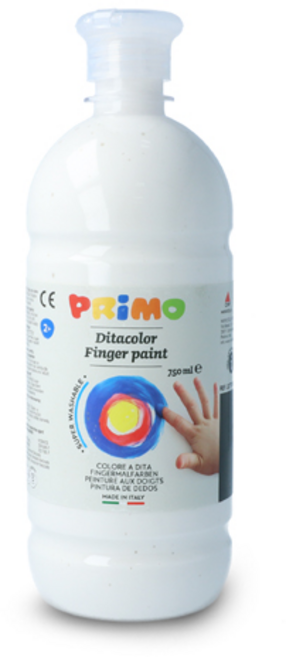 PRiMO 종이나라 핑거페인트 물감 하양, 750ml, 1색