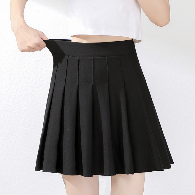 MarketA 女款鬆緊腰百褶裙