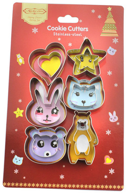 스테인리스 쿠키 커터 12종 세트, 1세트