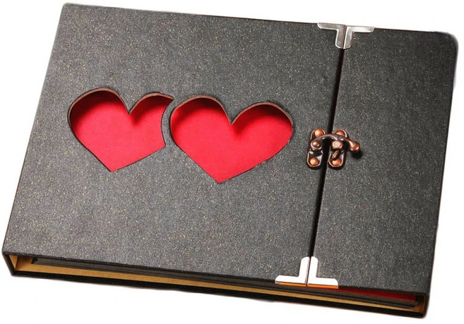 보그링 러브패턴 접착식 포토 앨범, B타입, 120매 - 쿠팡