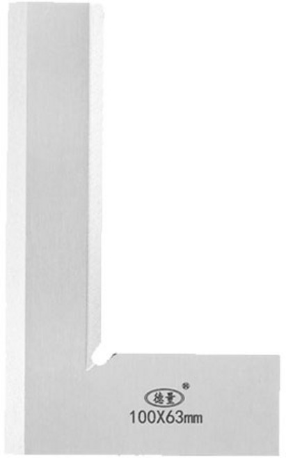 탄소공구 직각자 100 x 63 mm, 1개