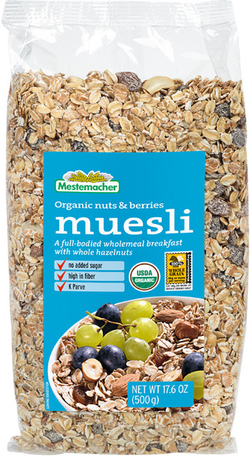 메스터마허 유기농 견과류와 베리 뮤즐리, 1개, 500g