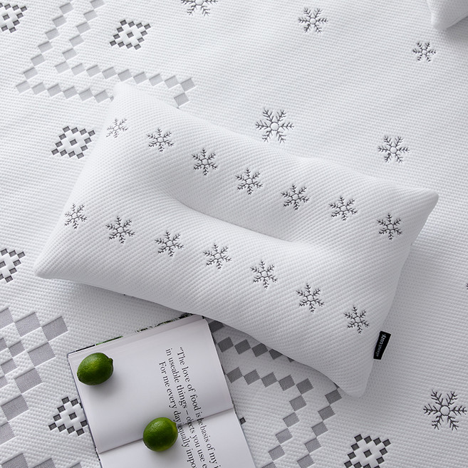 어바웃코지 냉감 눈꽃 베개, 그레이