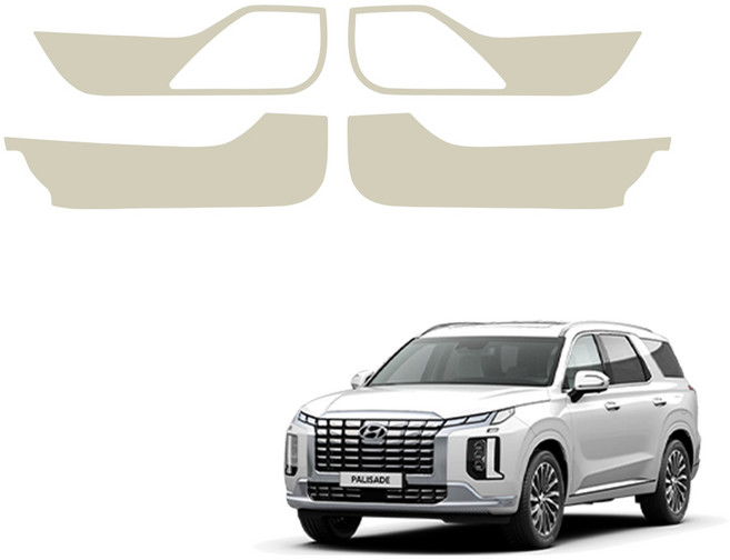 메이튼 스크래치 순정 컬러 가죽 도어커버 세트, 현대 더 뉴 팰리세이드, 베이지