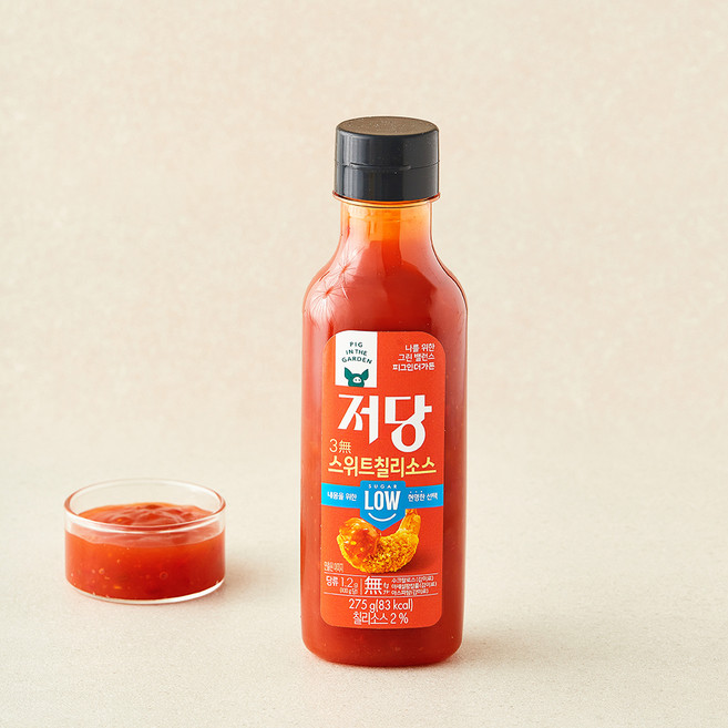 피그인더가든 저당 스위트칠리 소스, 275g, 1개