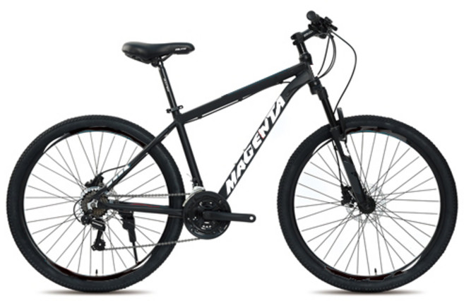 지오닉스스포츠 마젠타 370HD 자전거 15, 맷블랙 + 화이트, 172cm, 1개