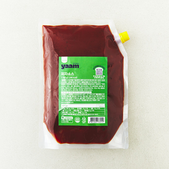 얌(yaam) 피자 소스, 2kg, 1개