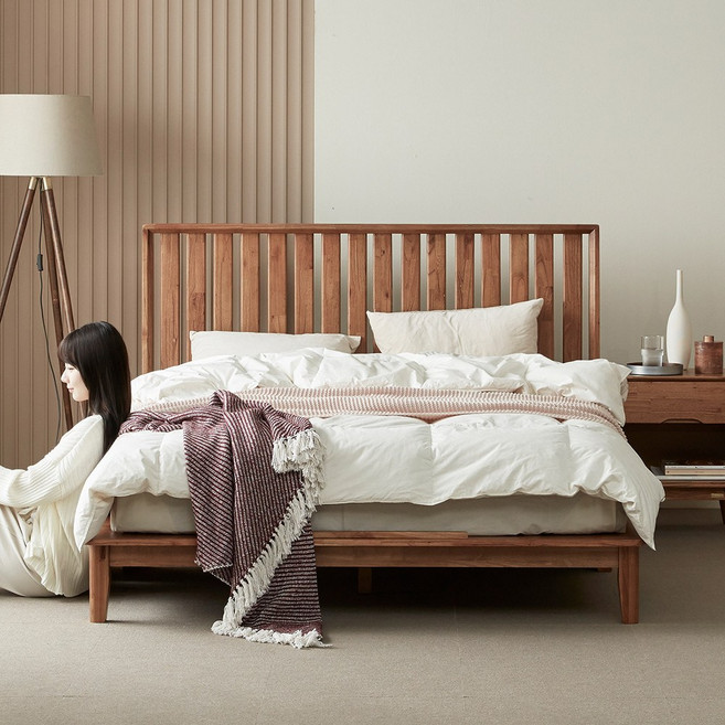 까르엠가구 루버린 침대 프레임 단품 방문설치