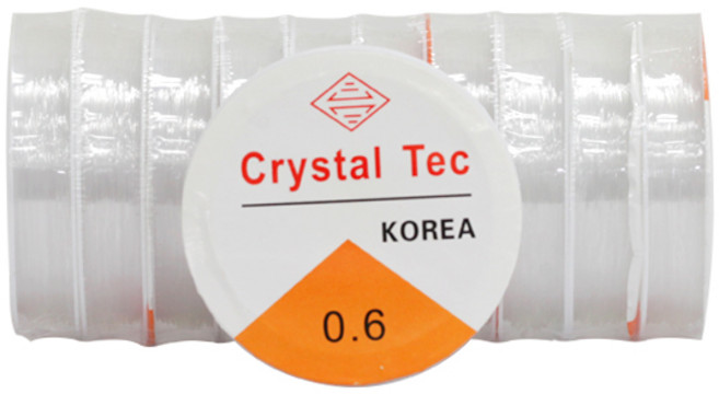 파티공구 스판 낚싯줄 6호, 투명, 10개