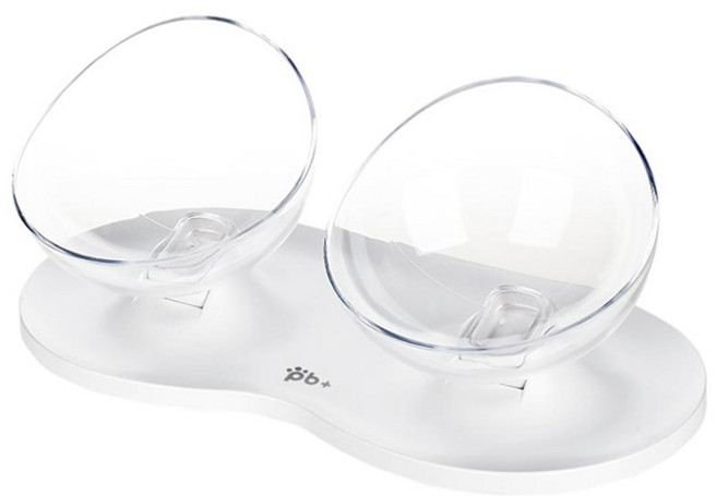 퍼피맨 pb+ 반려동물 식기 2구, 화이트, 1개