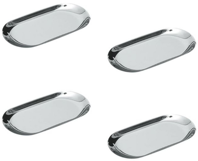 대한 타원형 메탈 트레이 4p, 실버