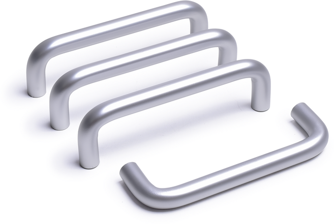 손잡이세상 디제이 2구 가구손잡이 실버 10mm P96, 4개