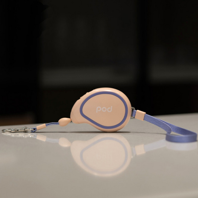 레드퍼피 반려동물 망고 미니 리드줄, 살구핑크, 1개