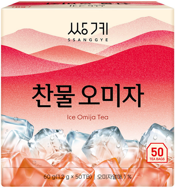 쌍계명차 찬물 오미자, 1.2g, 1개, 50개입