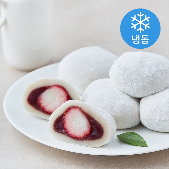 홍성딸기 통째로 딸기 모찌 (냉동), 70g, 1개, 6개입 - 쿠팡