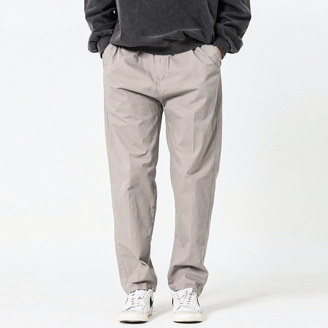 Cramp 男款大尺碼夜店日常水洗鬆緊棉褲