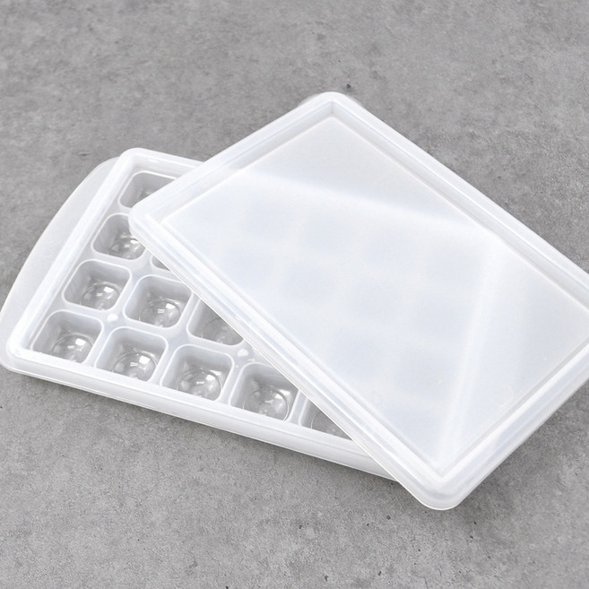 키친유 소분 칸칸이 아이스 냉동 멀티큐브 용기 24구, 화이트, 1개