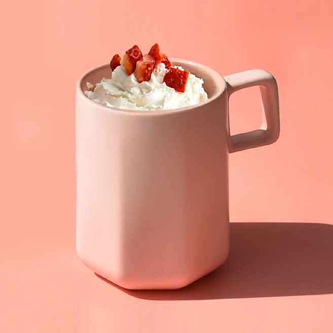벨리타 머그컵 500ml, 핑크, 2개