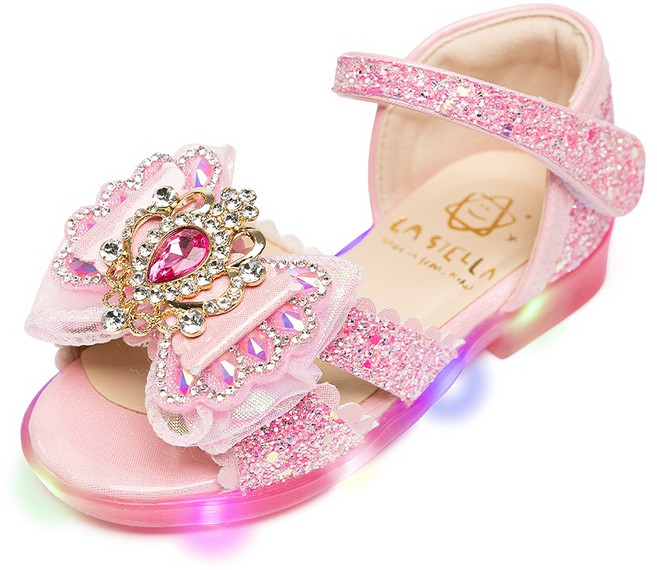 LA STELLA 女童童話風LED涼鞋