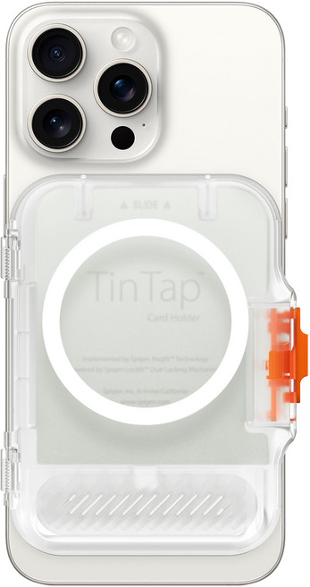 슈피겐 맥세이프 카드 지갑 틴탭맥핏 플러스 휴대폰 액세서리 AFA07, 프로스트클리어, 1개