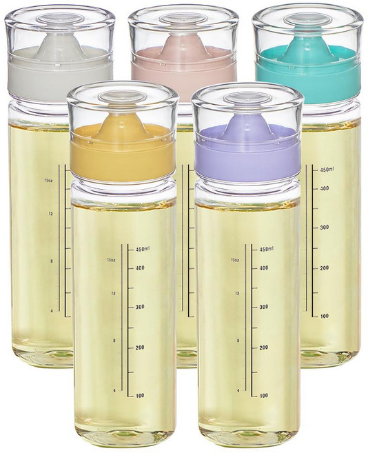 Cimelax Cloil 耐摔植物性材質矽膠油瓶/醬料瓶 500ml, 5個