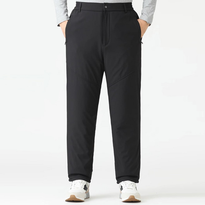 인피어스 남성용 타이 중년 기모 밴딩 팬츠
