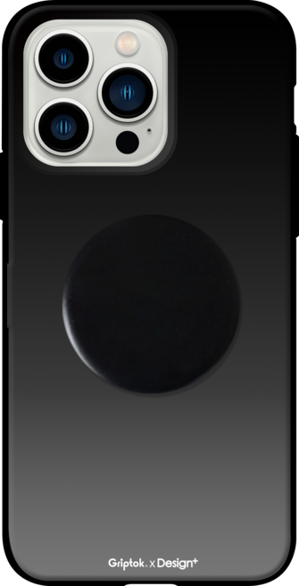 더다움 디자인 플러스 그라데이션 도어 범퍼 휴대폰 케이스 + 원형 마카롱 그립톡