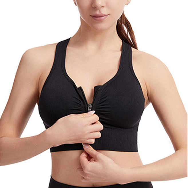 휴데이 셔링 앞 지퍼 학생 브라