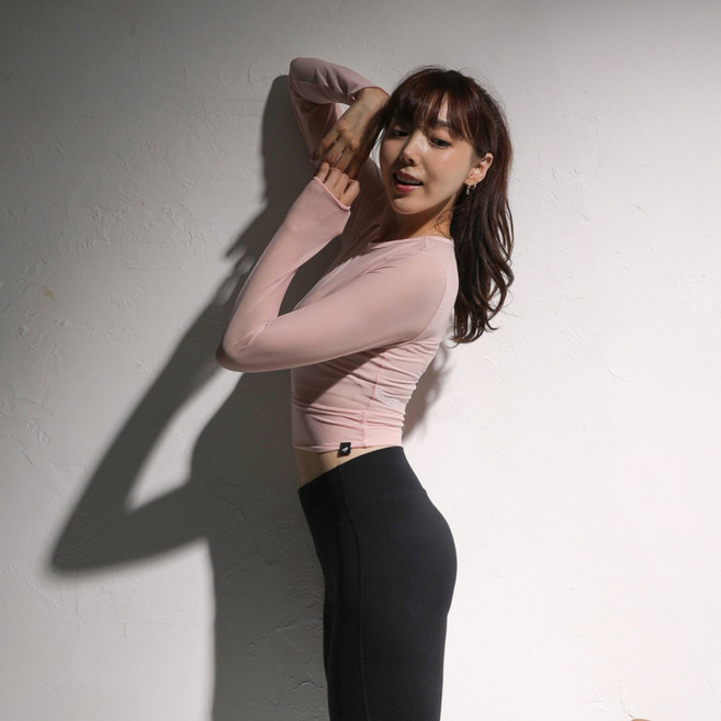 천상여우 여성용 크롭 롱슬리브 604