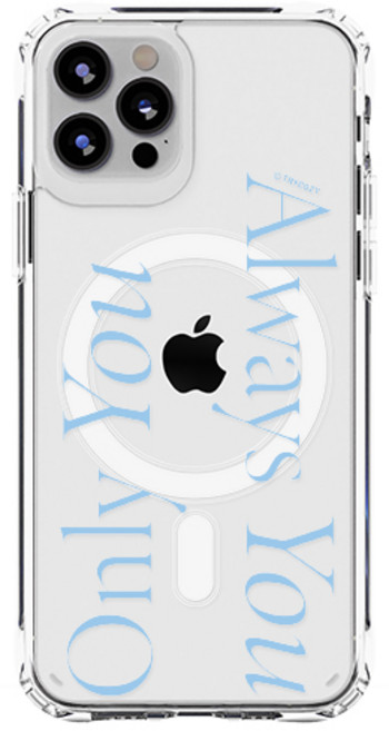 트라이코지 레터링 젤하드 맥세이프 휴대폰 케이스